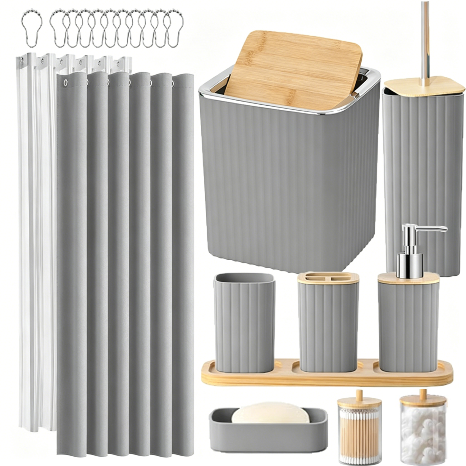 Zrodlmo®22PCS Functional Bathroom Accessories Set