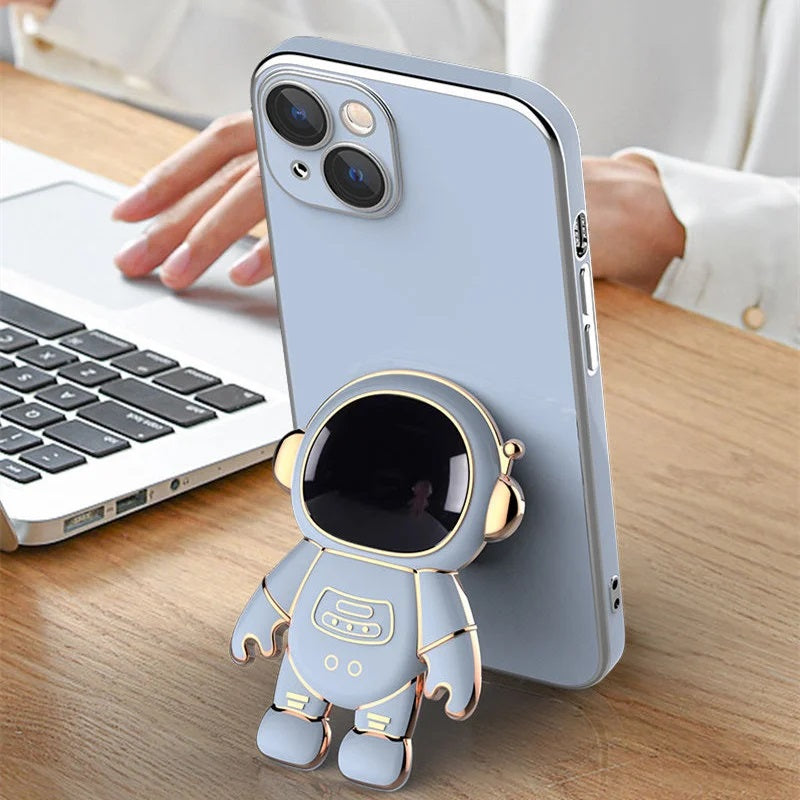 🎉2023 New Phone Promotion 30% Off - LZYoehin™Astronaut Electroplated Hidden Stand Cover