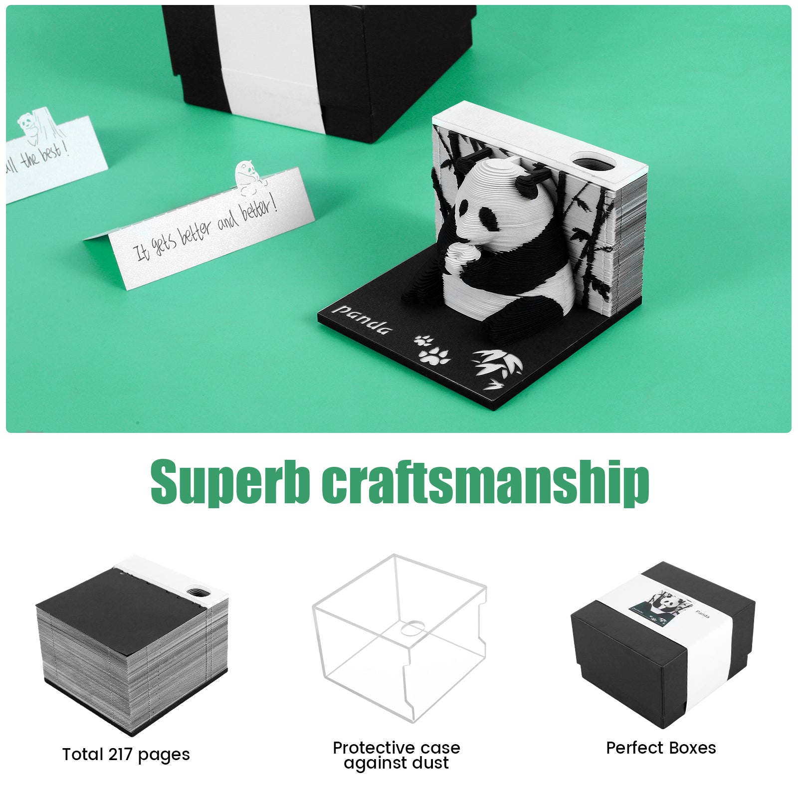 šGift Sale 30% OFF - LZYoehinā¢3D Panda DIY Note Notepad