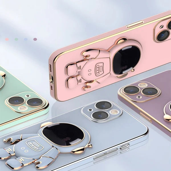 🎉2023 New Phone Promotion 30% Off - LZYoehin™Astronaut Electroplated Hidden Stand Cover