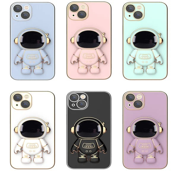 🎉2023 New Phone Promotion 30% Off - LZYoehin™Astronaut Electroplated Hidden Stand Cover