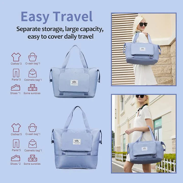 šBUY 2 GET FREE SHIPPINGš35% OFF - LZYoehinā¢Large Capacity Foldable Duffle Bag Waterproof Handbag