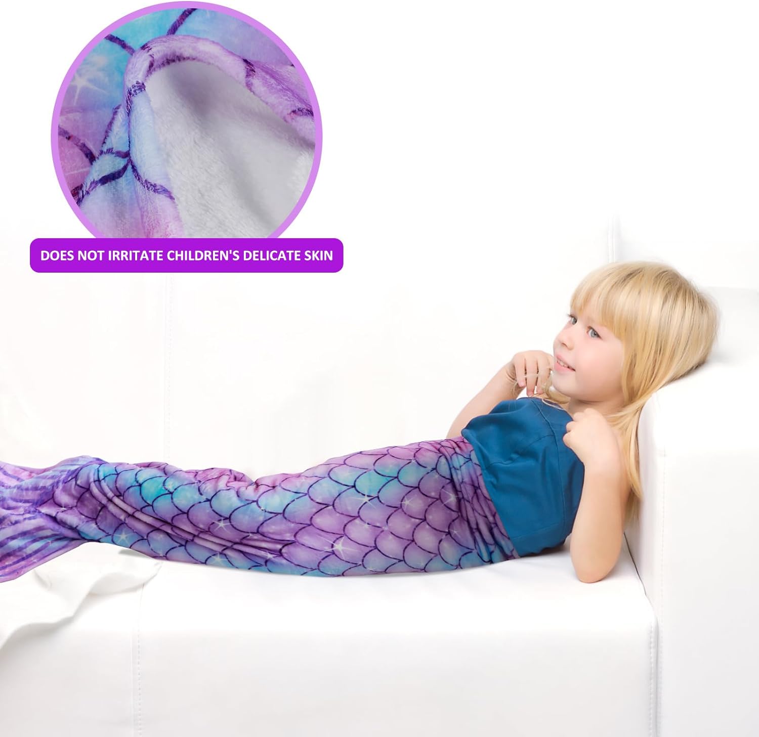 šChristmas Promotion 30% Off - LZYoehinā¢Mermaid Tail Flannel Sleeping Blanket