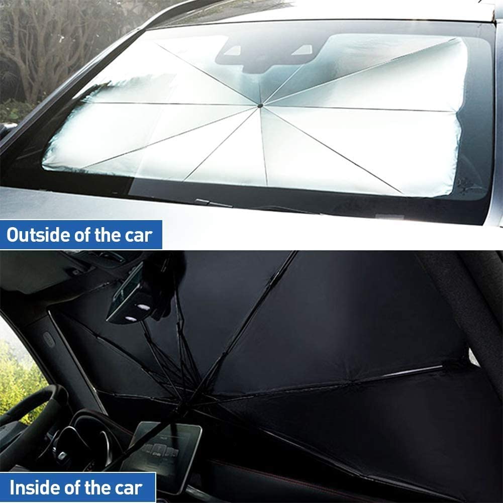 šSummer Funny Big Sale 50% Off -LZYoehinā¢Foldable Car Umbrella Sunshade Cover UV Block
