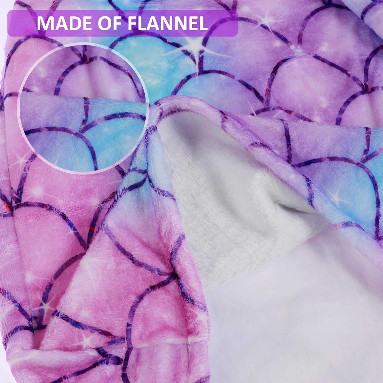 šChristmas Promotion 30% Off - LZYoehinā¢Mermaid Tail Flannel Sleeping Blanket