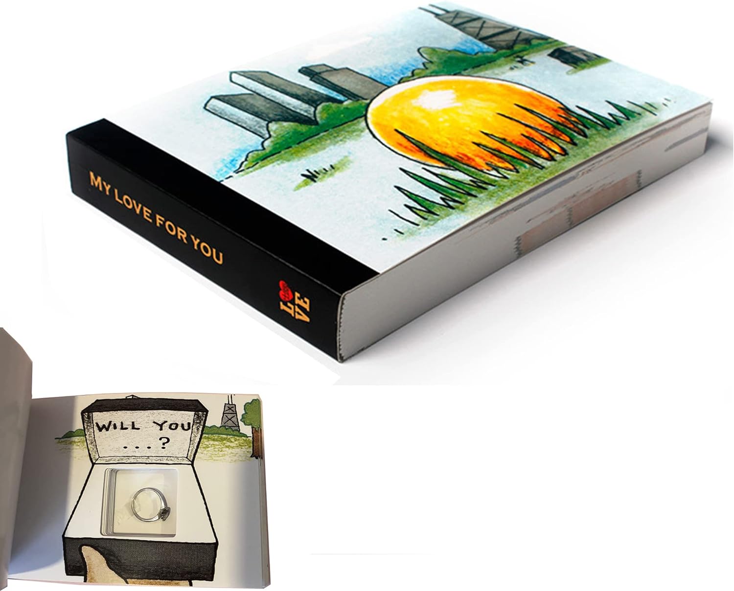 š2024 New Year Promotion 30% Off - LZYoehinā¢Creative Proposal and Confession Hand-Painted Flip Book