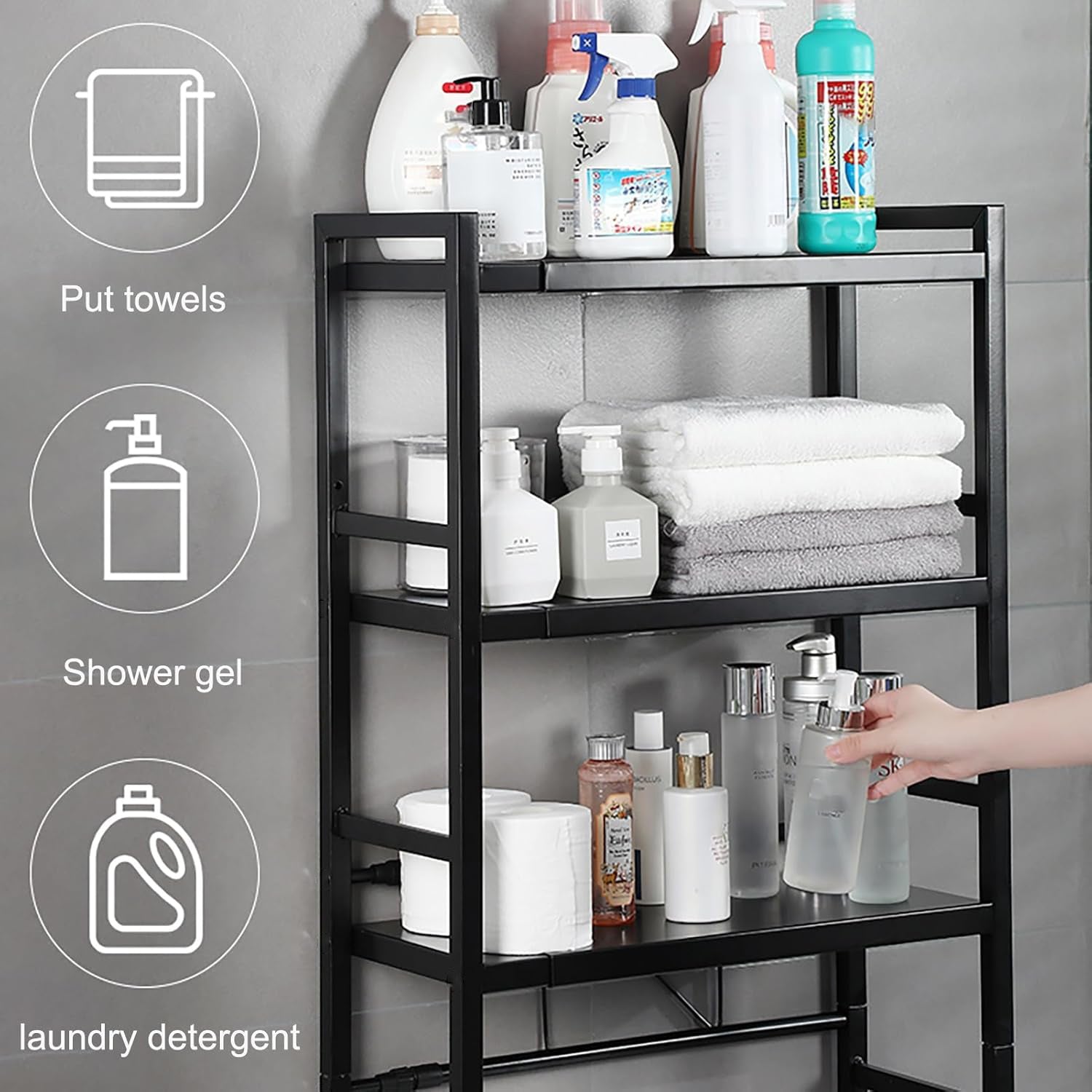 Bathroom Storage Rack Over Toilet