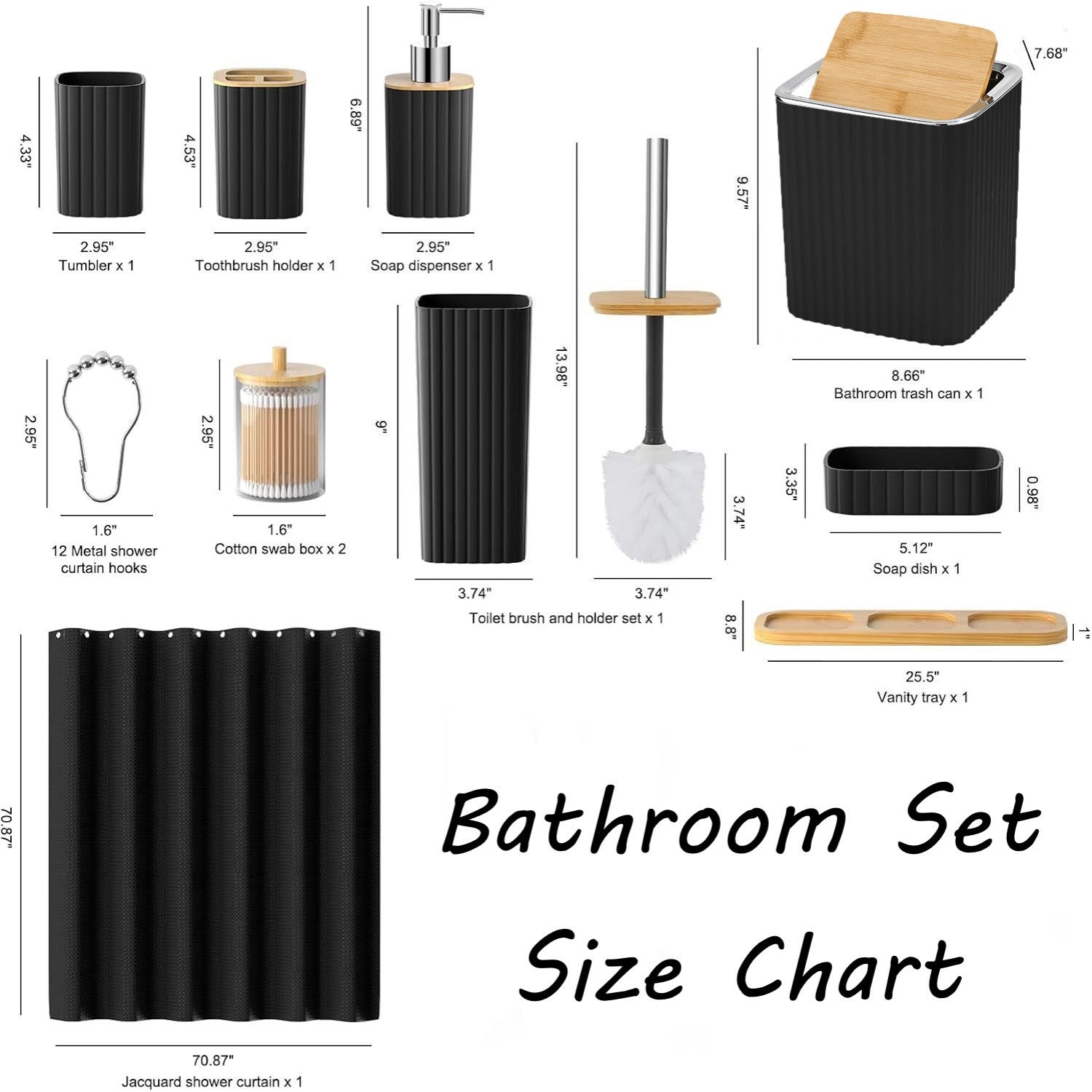 Zrodlmo®22PCS Functional Bathroom Accessories Set