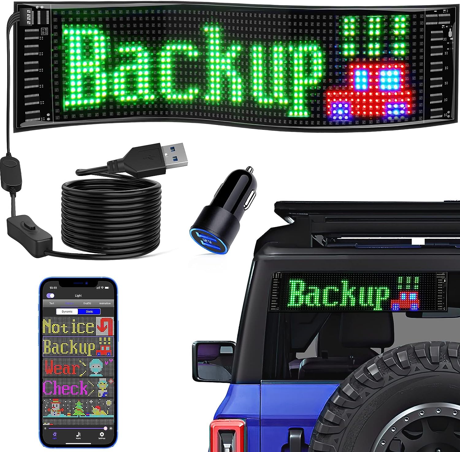 đ2024 Store Celebration Promotion 50% Off - LZYoehinâ˘Car Custom LED Screen