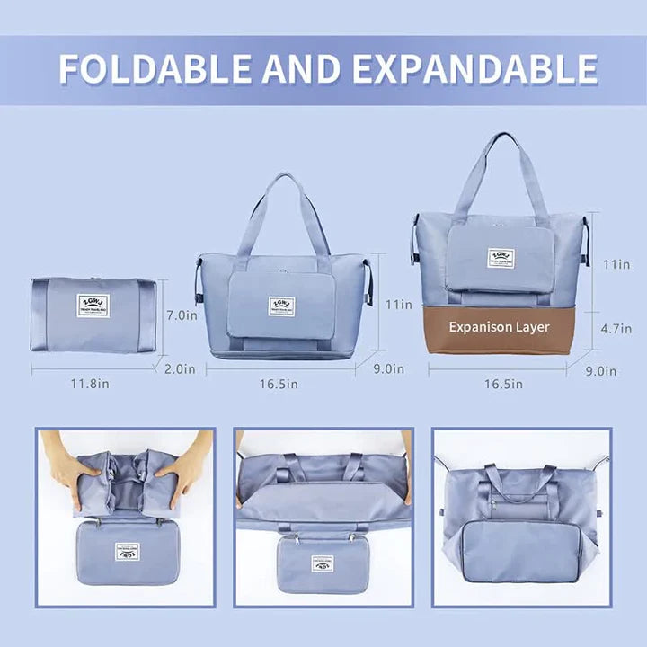 šBUY 2 GET FREE SHIPPINGš35% OFF - LZYoehinā¢Large Capacity Foldable Duffle Bag Waterproof Handbag