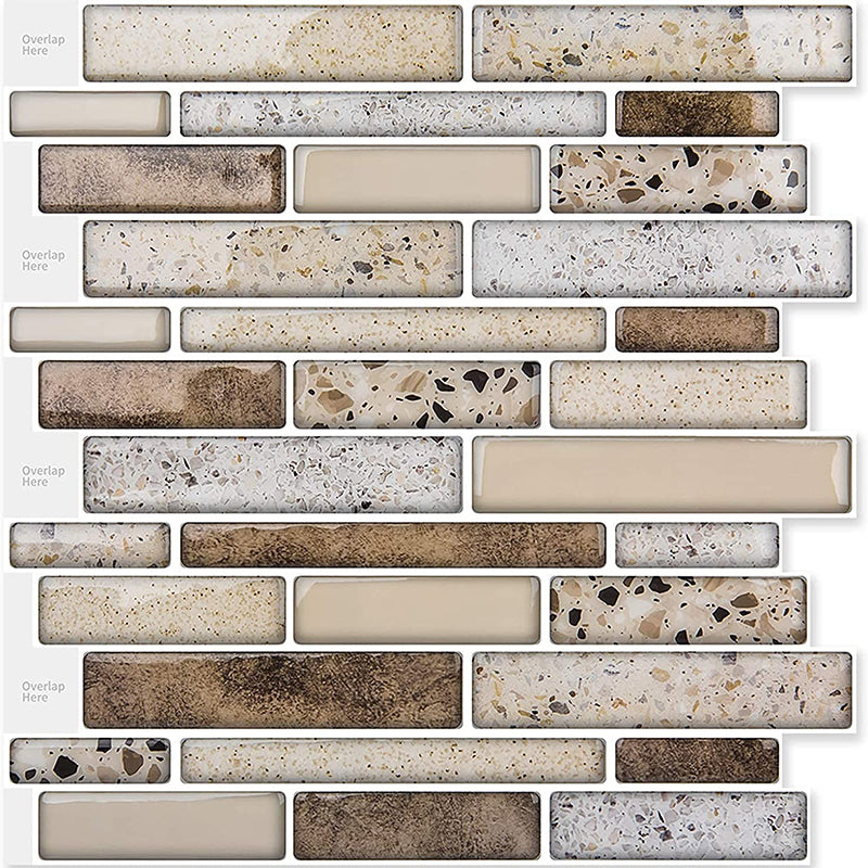 š2025 New Year 30% Off Promotion - LZYoehinā¢10 Pcs 3D Peel and Stick Wall Tiles(12x12 inches)