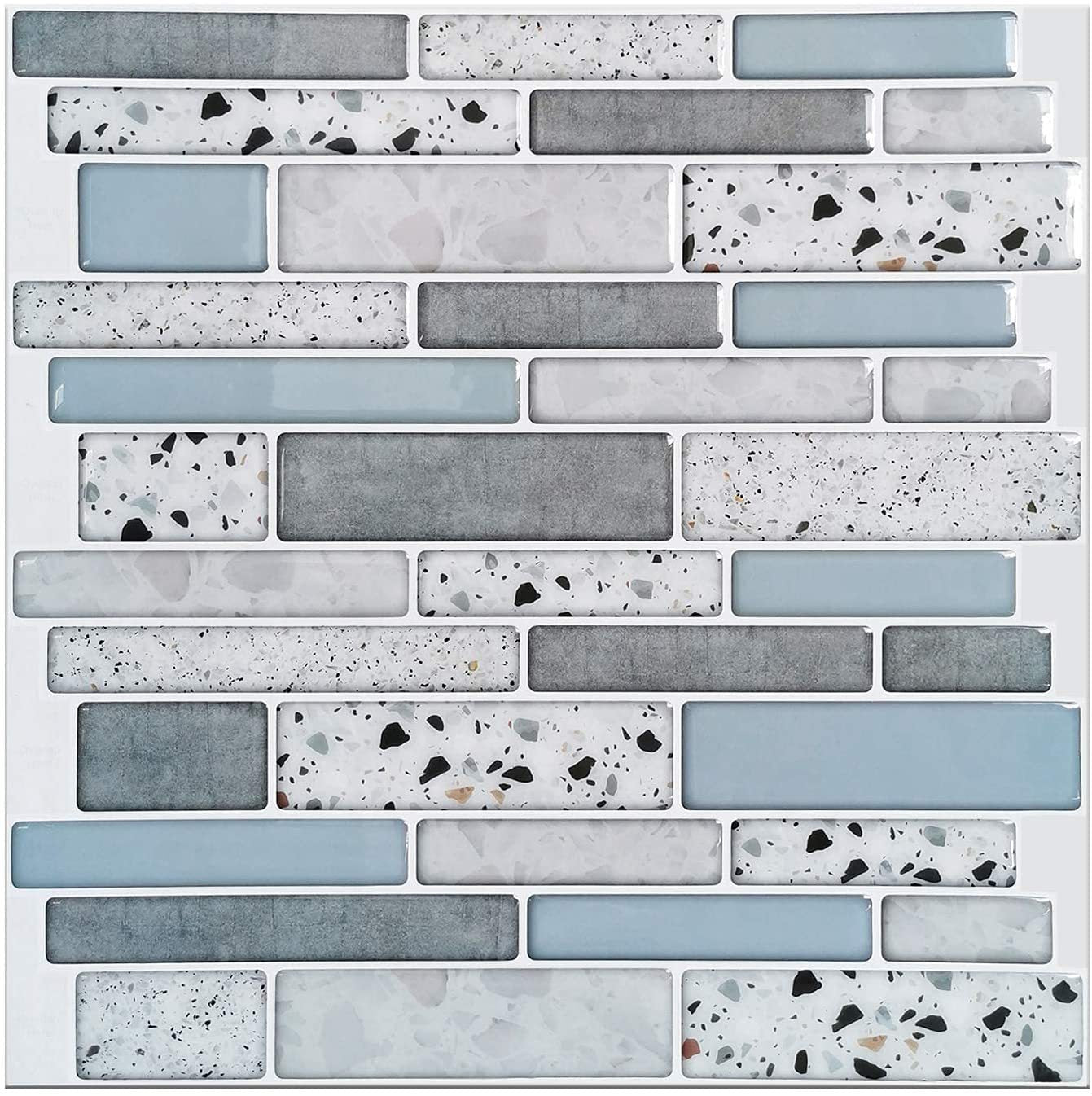 š2025 New Year 30% Off Promotion - LZYoehinā¢10 Pcs 3D Peel and Stick Wall Tiles(12x12 inches)