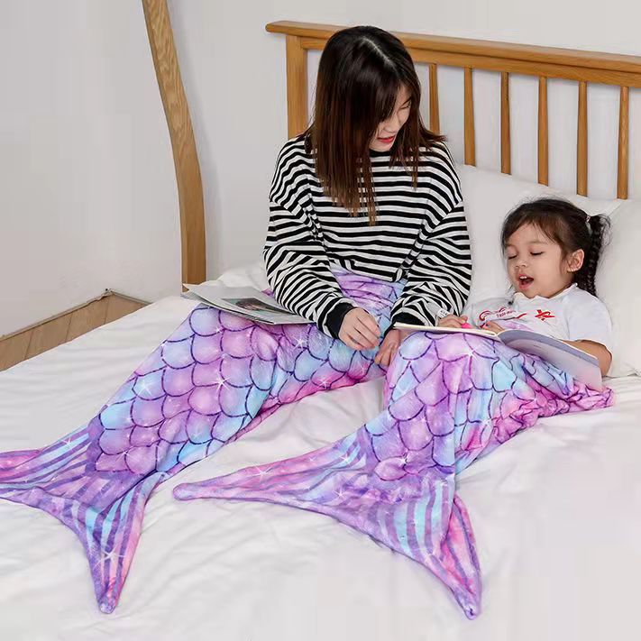 šChristmas Promotion 30% Off - LZYoehinā¢Mermaid Tail Flannel Sleeping Blanket