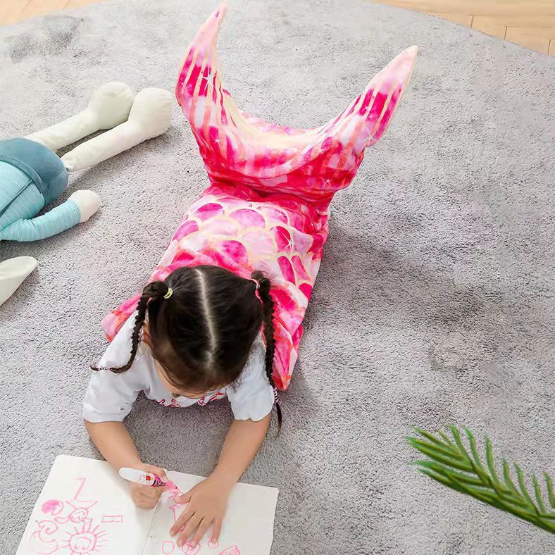 šChristmas Promotion 30% Off - LZYoehinā¢Mermaid Tail Flannel Sleeping Blanket