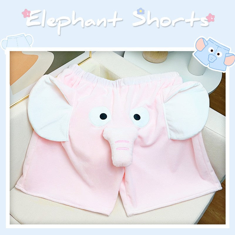 đ2023 New Clothe Sale 30% OFF - LZYoehinâ˘Funny Elephant Shorts Home Couple Shorts