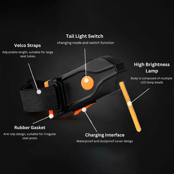 π2024 Outdoor Products Promotion 50% Off - LED Bicycle Digital Tail Light