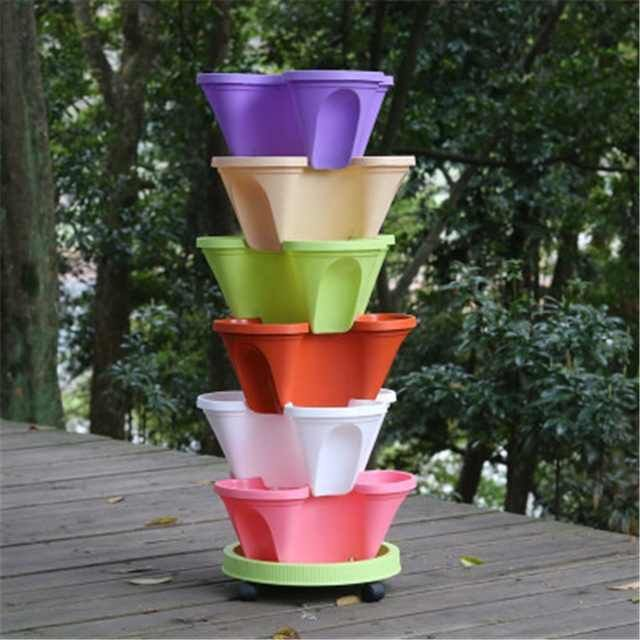 Stackable Gardening Tower(๐ 50% OFF + Buy 5 Free Shipping)