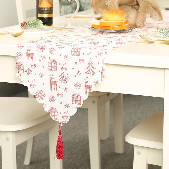 Christmas Flower Tablecloth
