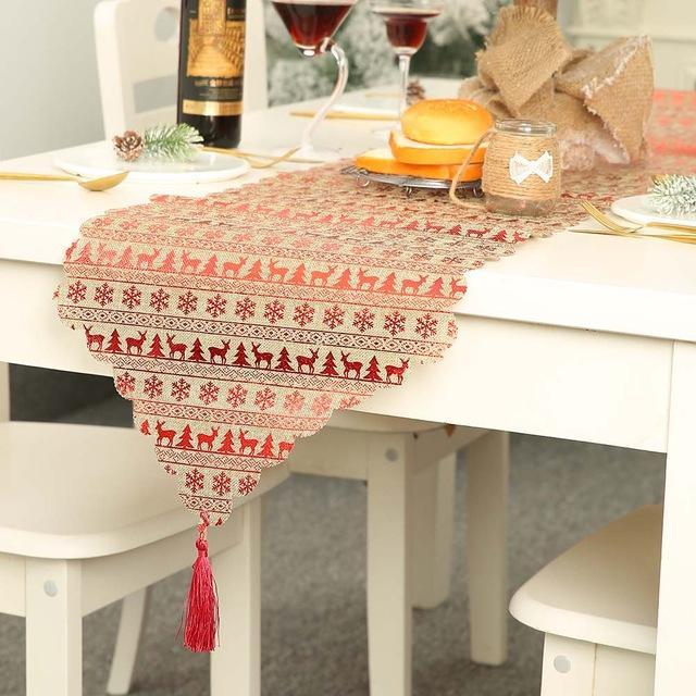 Christmas Flower Tablecloth