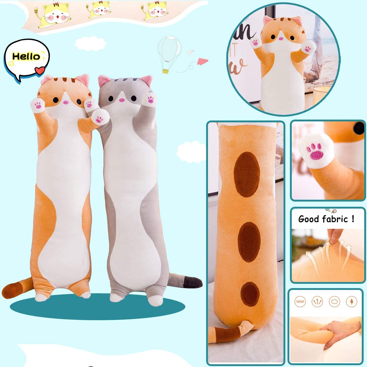 đChristmas Promotion 50% Offđđ
Plush Long Cat Pillow