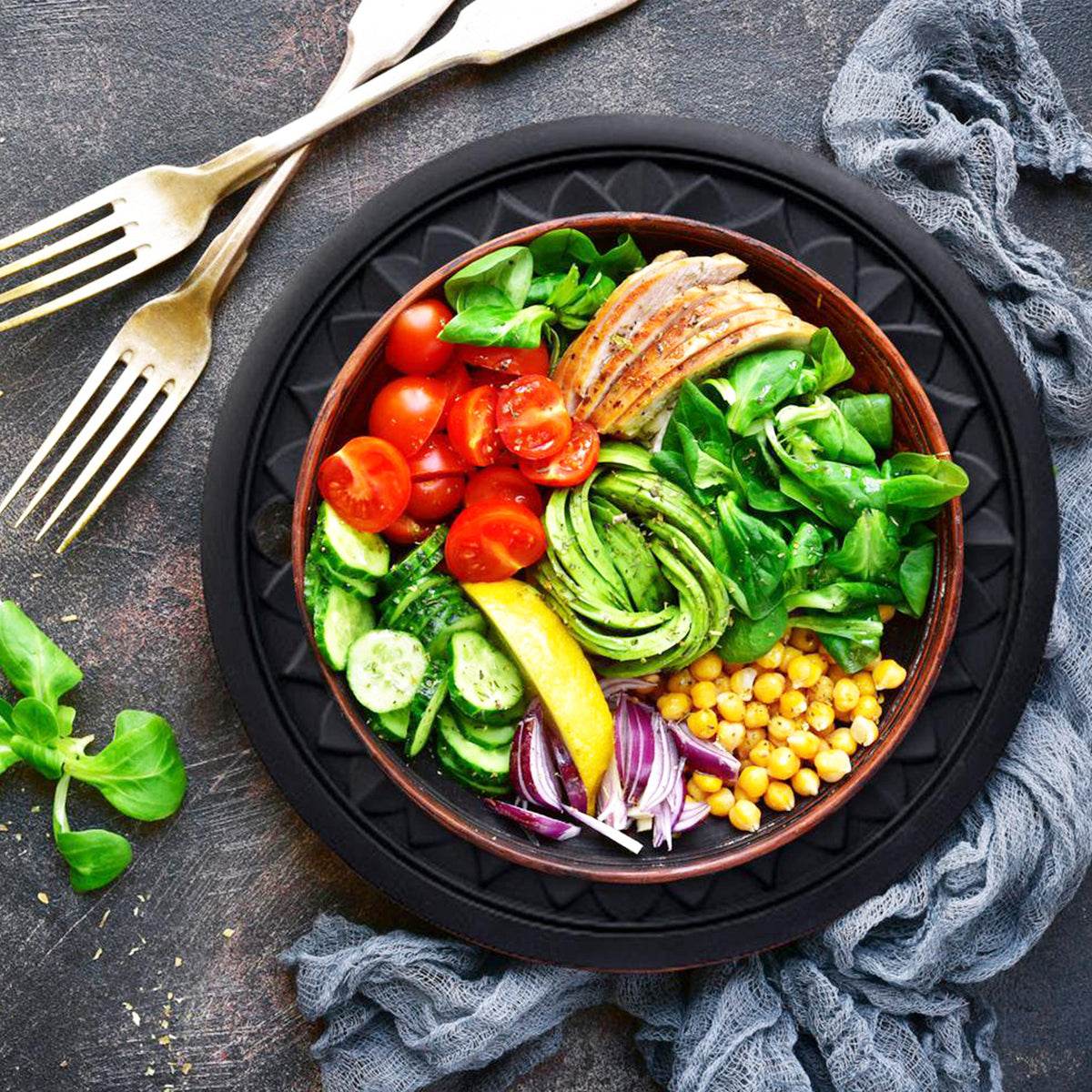 Hobeli 3Pcs Silicone Trivet Mats, Heat Resistant Hot Pot Holder Hot Pads