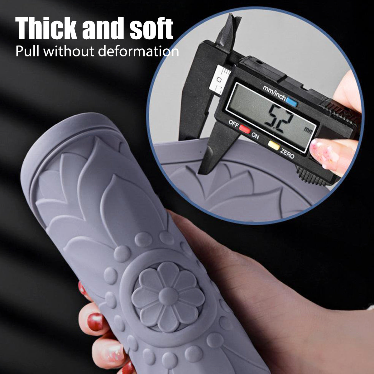 Hobeli 3Pcs Silicone Trivet Mats, Heat Resistant Hot Pot Holder Hot Pads