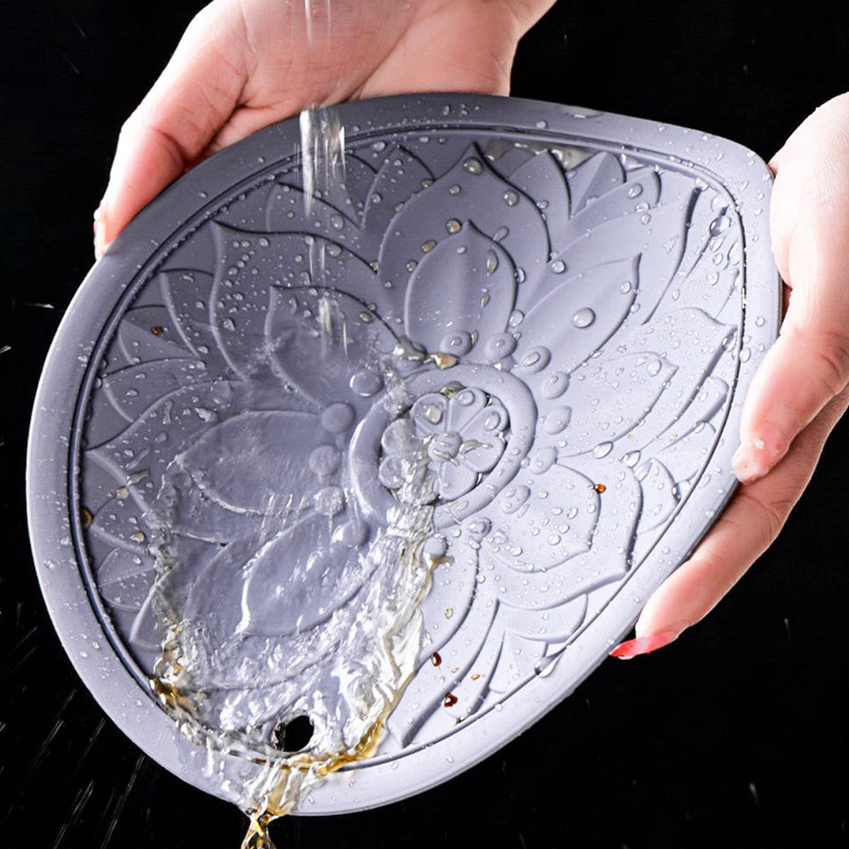 Hobeli 3Pcs Silicone Trivet Mats, Heat Resistant Hot Pot Holder Hot Pads