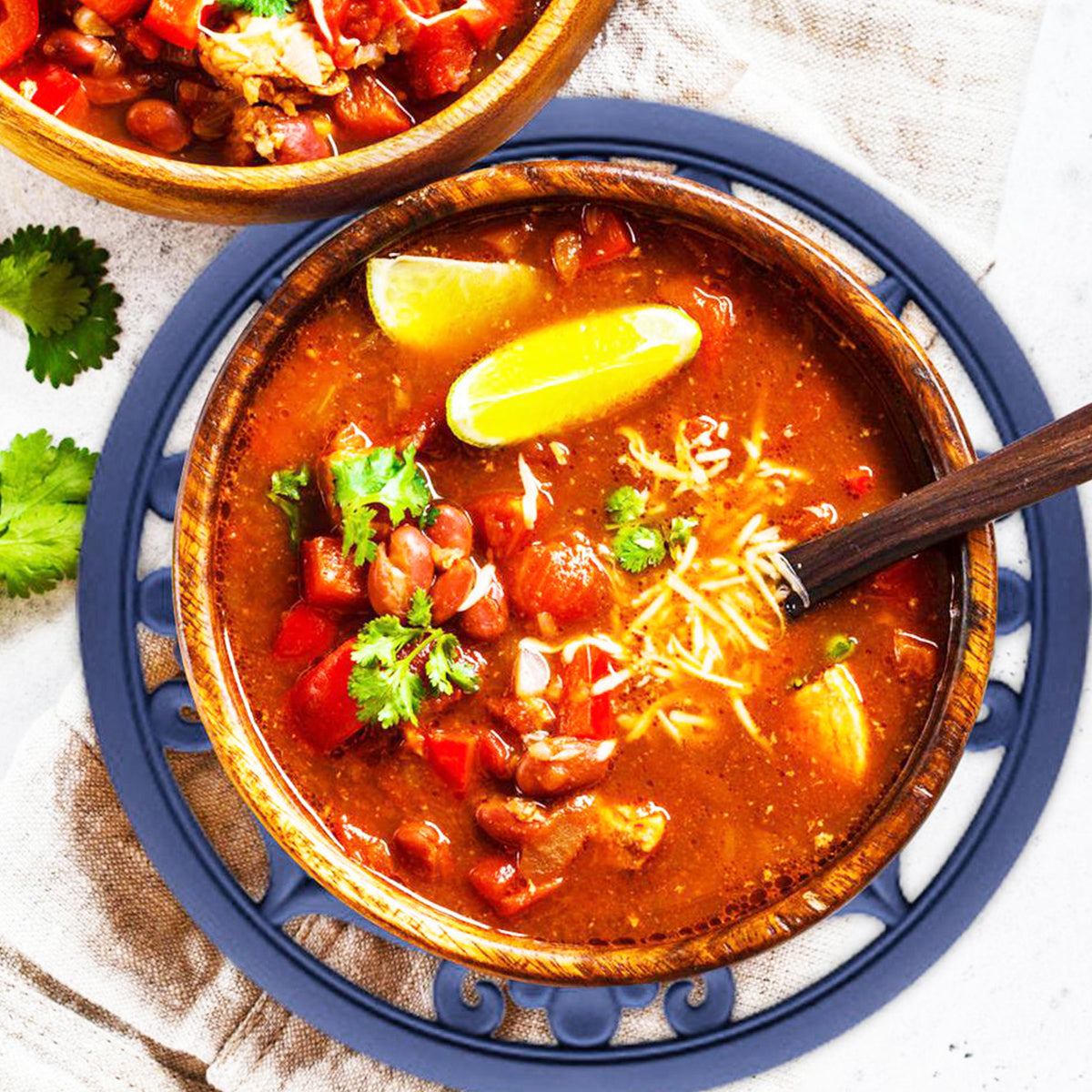 Hobeli 3Pcs Silicone Trivet Mats, Heat Resistant Hot Pot Holder Hot Pads