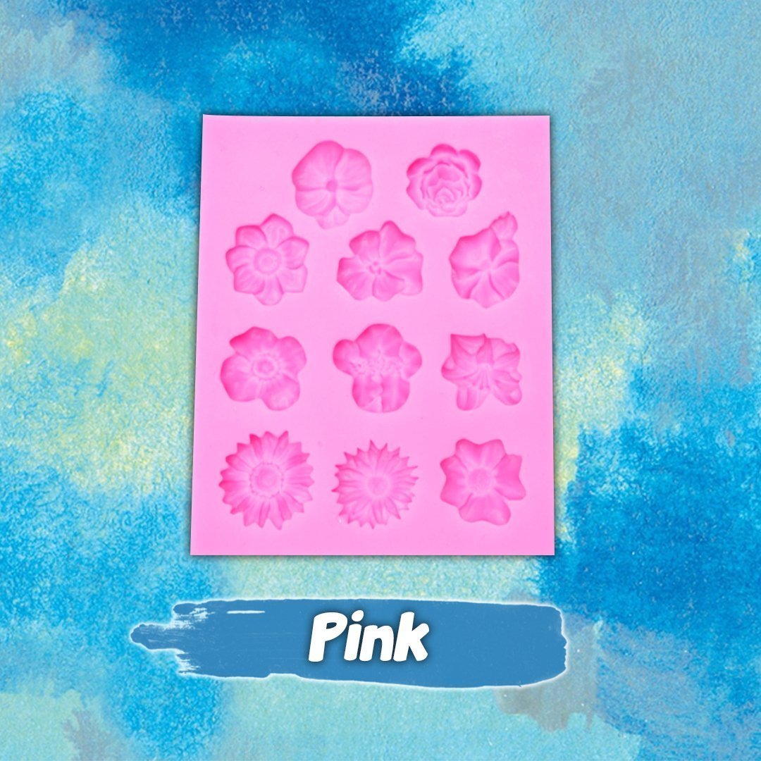 Flowers Shaped Silicone Mold Cake Border