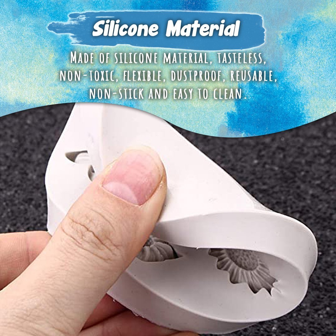 Flowers Shaped Silicone Mold Cake Border