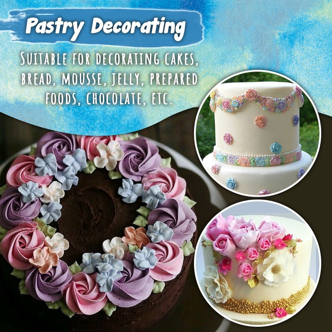 Flowers Shaped Silicone Mold Cake Border