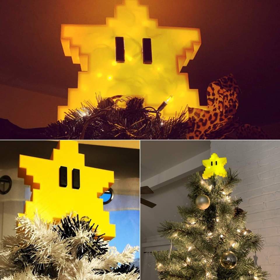 🎄Early Christmas Promotion 50% Off🎄🎅3D Pixel Star Christmas Tree Toppers