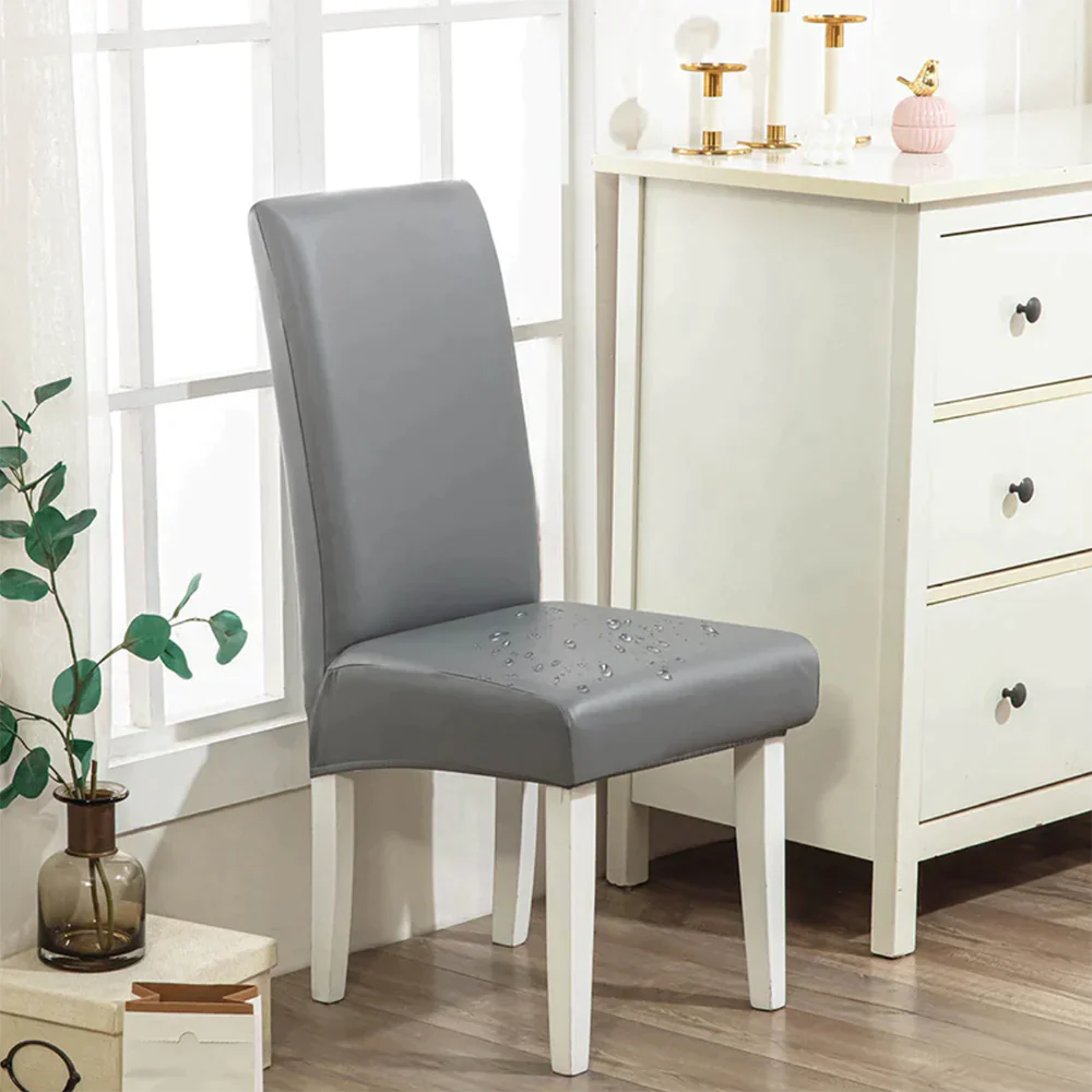 🌸2025 New Year Promotion - Waterproof PU Leather Chair Cover(🔥50% OFF Buy 6 Free Shipping)