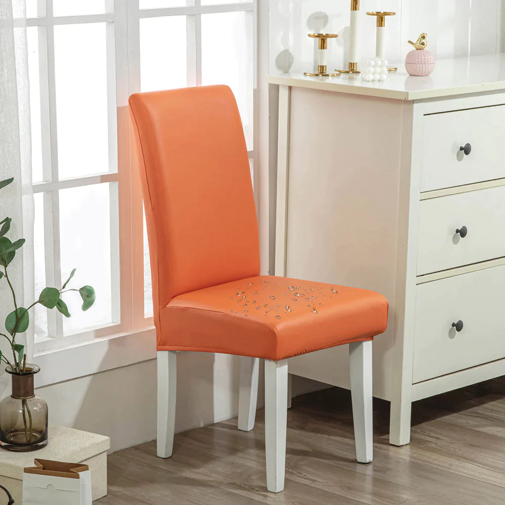 🌸2025 New Year Promotion - Waterproof PU Leather Chair Cover(🔥50% OFF Buy 6 Free Shipping)