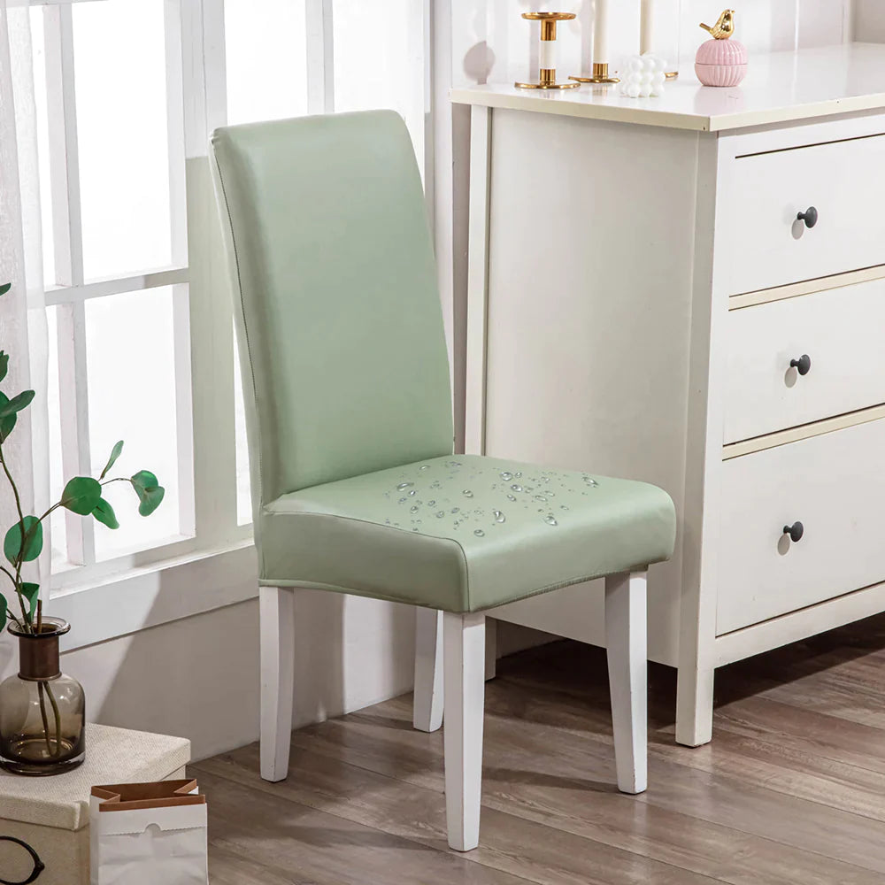 🌸2025 New Year Promotion - Waterproof PU Leather Chair Cover(🔥50% OFF Buy 6 Free Shipping)
