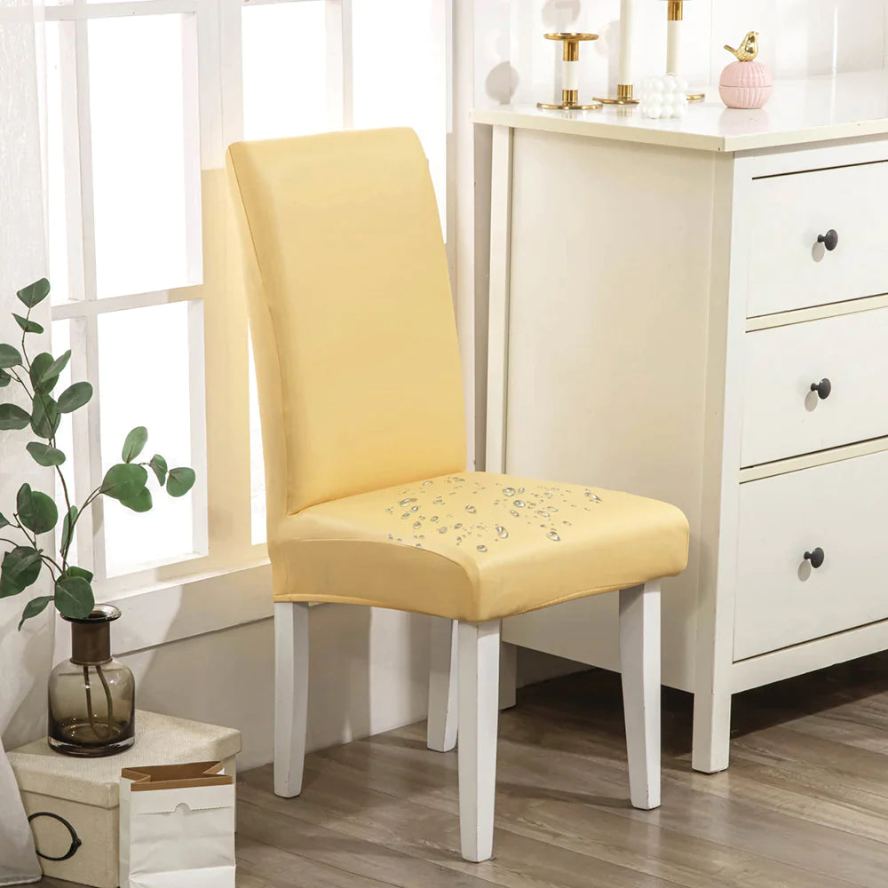 🌸2025 New Year Promotion - Waterproof PU Leather Chair Cover(🔥50% OFF Buy 6 Free Shipping)