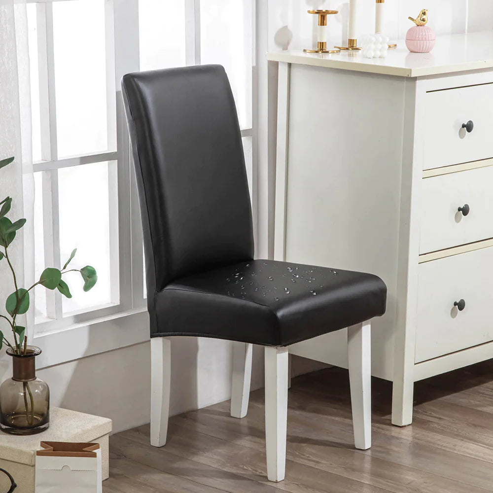 🌸2025 New Year Promotion - Waterproof PU Leather Chair Cover(🔥50% OFF Buy 6 Free Shipping)