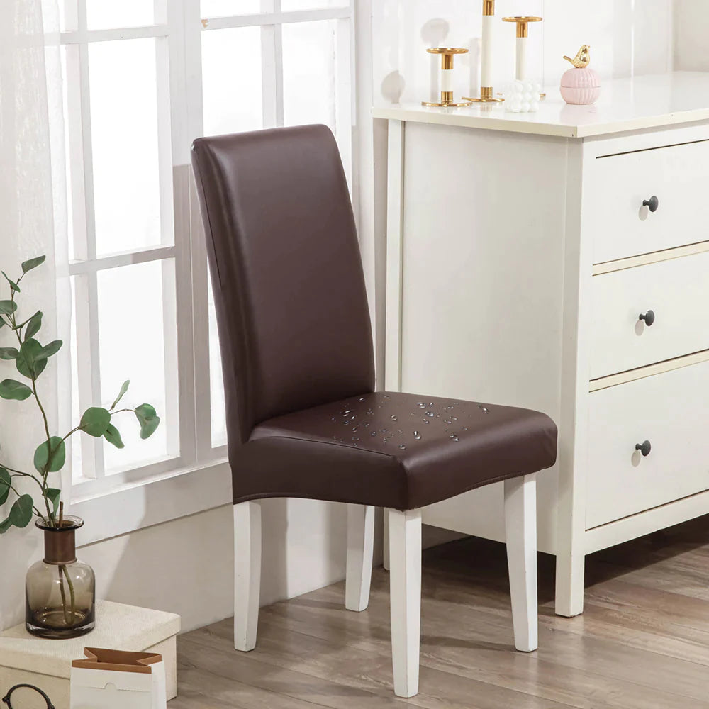 🌸2025 New Year Promotion - Waterproof PU Leather Chair Cover(🔥50% OFF Buy 6 Free Shipping)