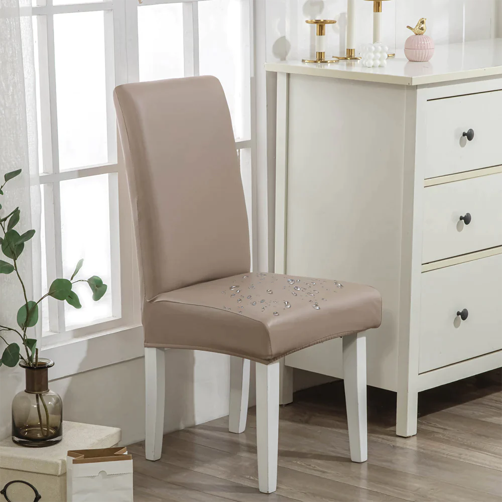 🌸2025 New Year Promotion - Waterproof PU Leather Chair Cover(🔥50% OFF Buy 6 Free Shipping)