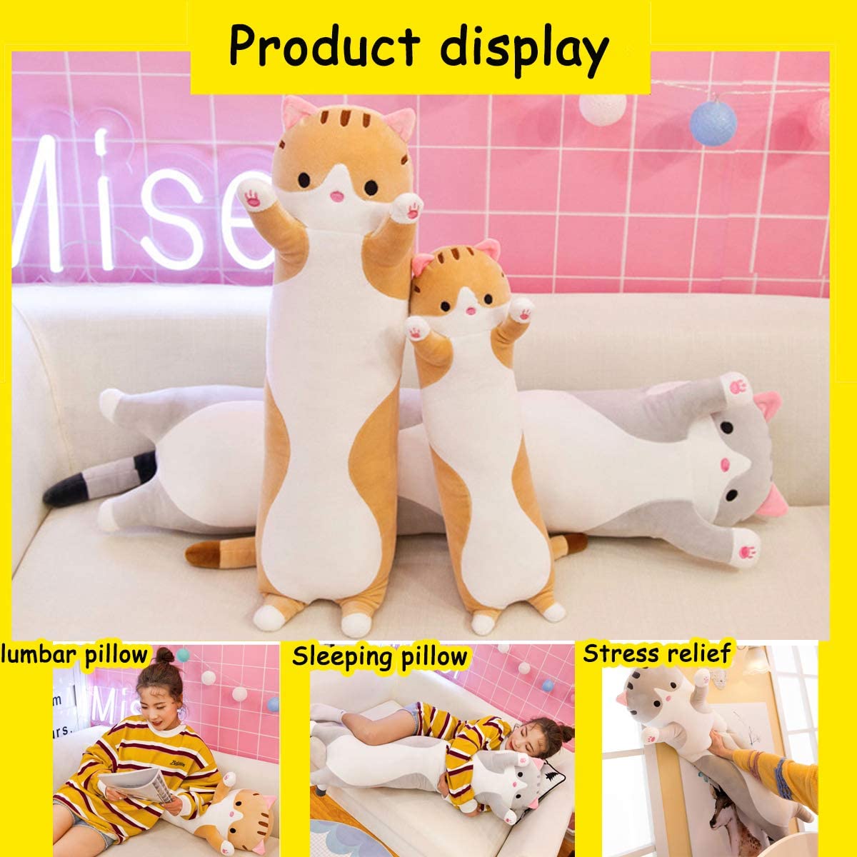 đChristmas Promotion 50% Offđđ
Plush Long Cat Pillow