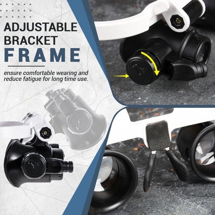 8x 15x 23x LED Glasses Magnifier