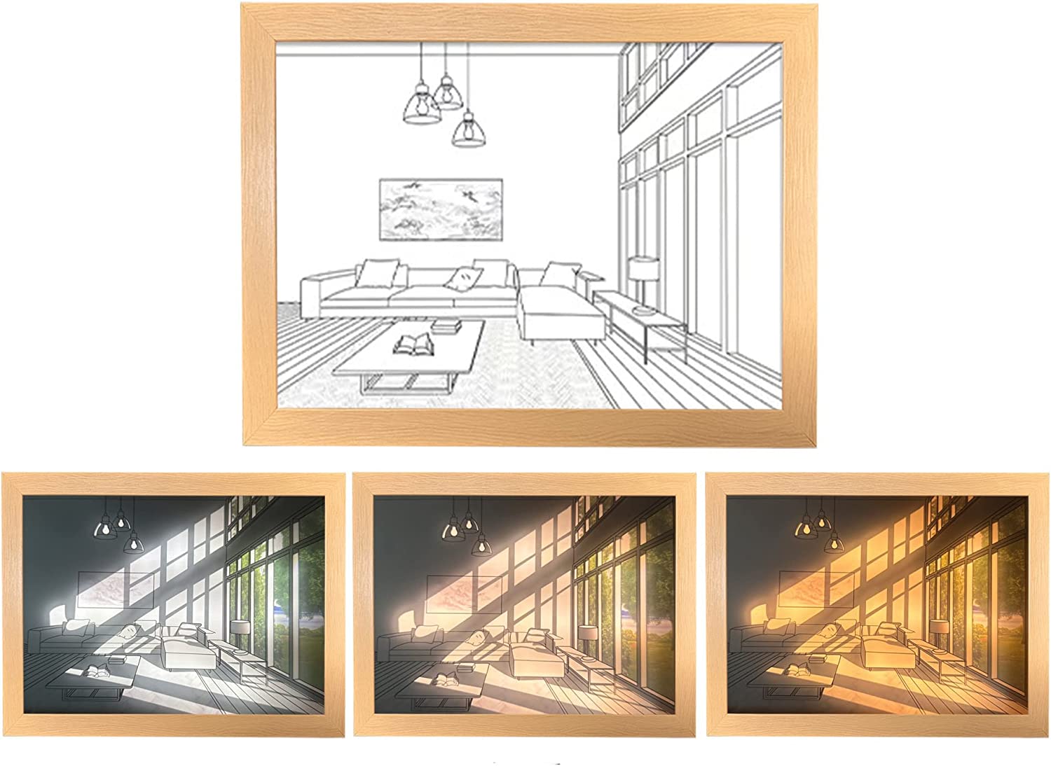 đ2023 New Decorate Sale 30% OFF - LZYoehinâ˘Decoration Lighting Painting LED Glowing Photo Frame