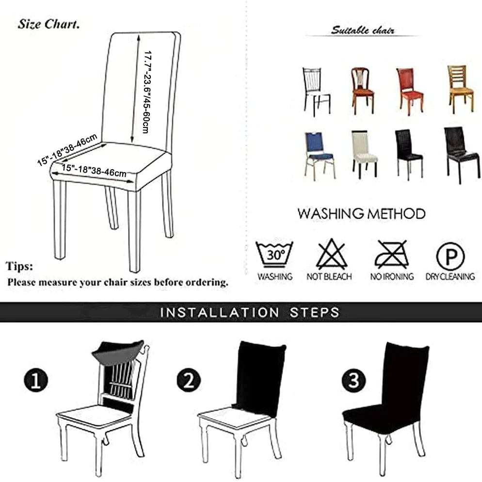 🌸2025 New Year Promotion - Waterproof PU Leather Chair Cover(🔥50% OFF Buy 6 Free Shipping)