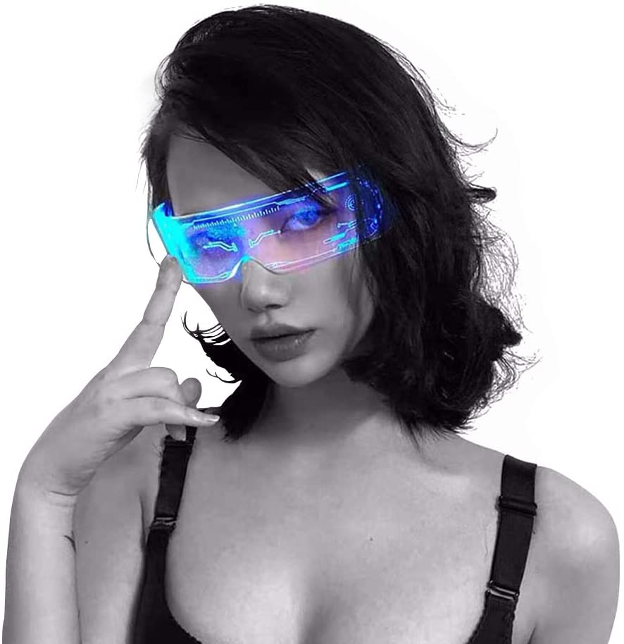 LED Cyberpunk Style Luminous Glasses