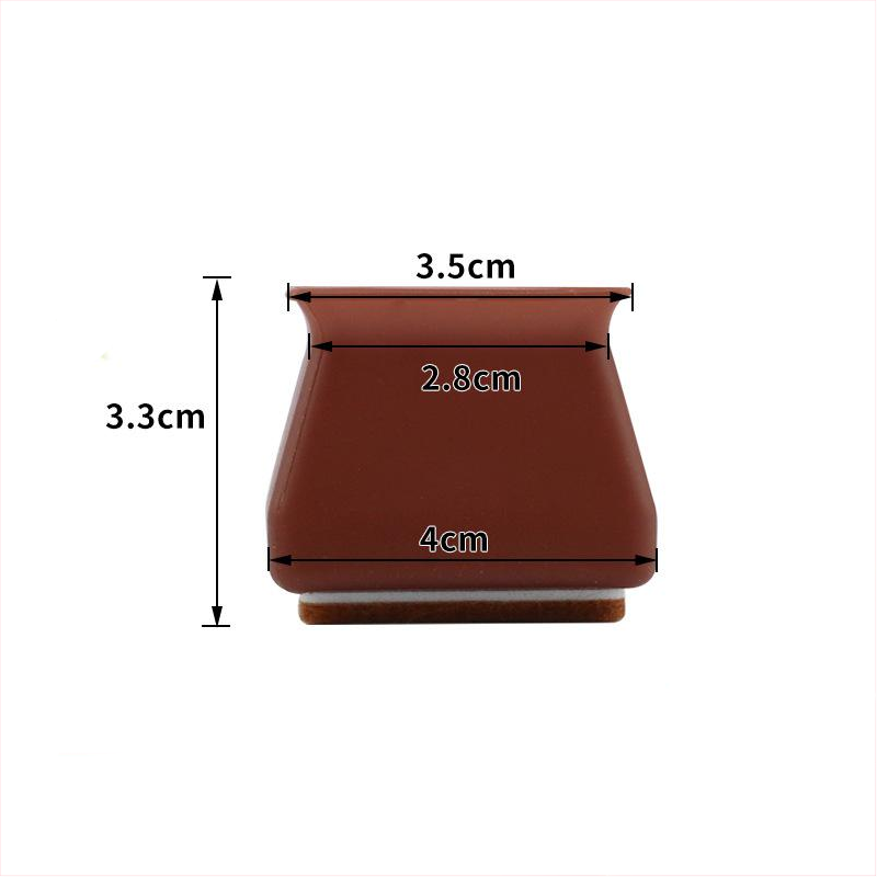 Felt Table Chair Protective Cover(1 set*4 Pcs)