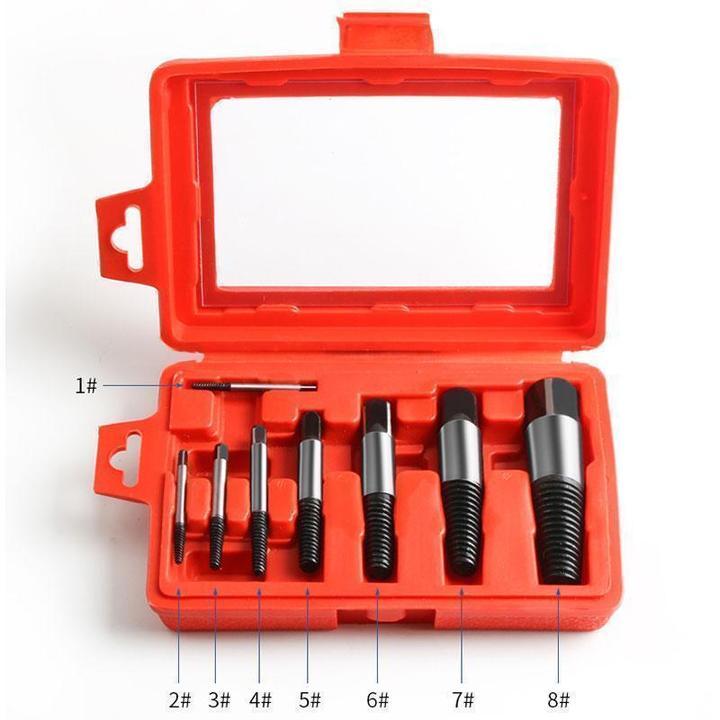 Broken Screw Extractor(1#-8# 1 SET + Thread Seal Tape for Free)