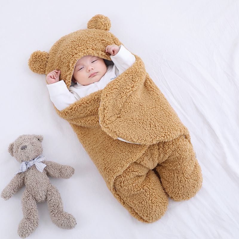🎉 Christmas sale - Baby Swaddle Blanket Bear Pram Suit