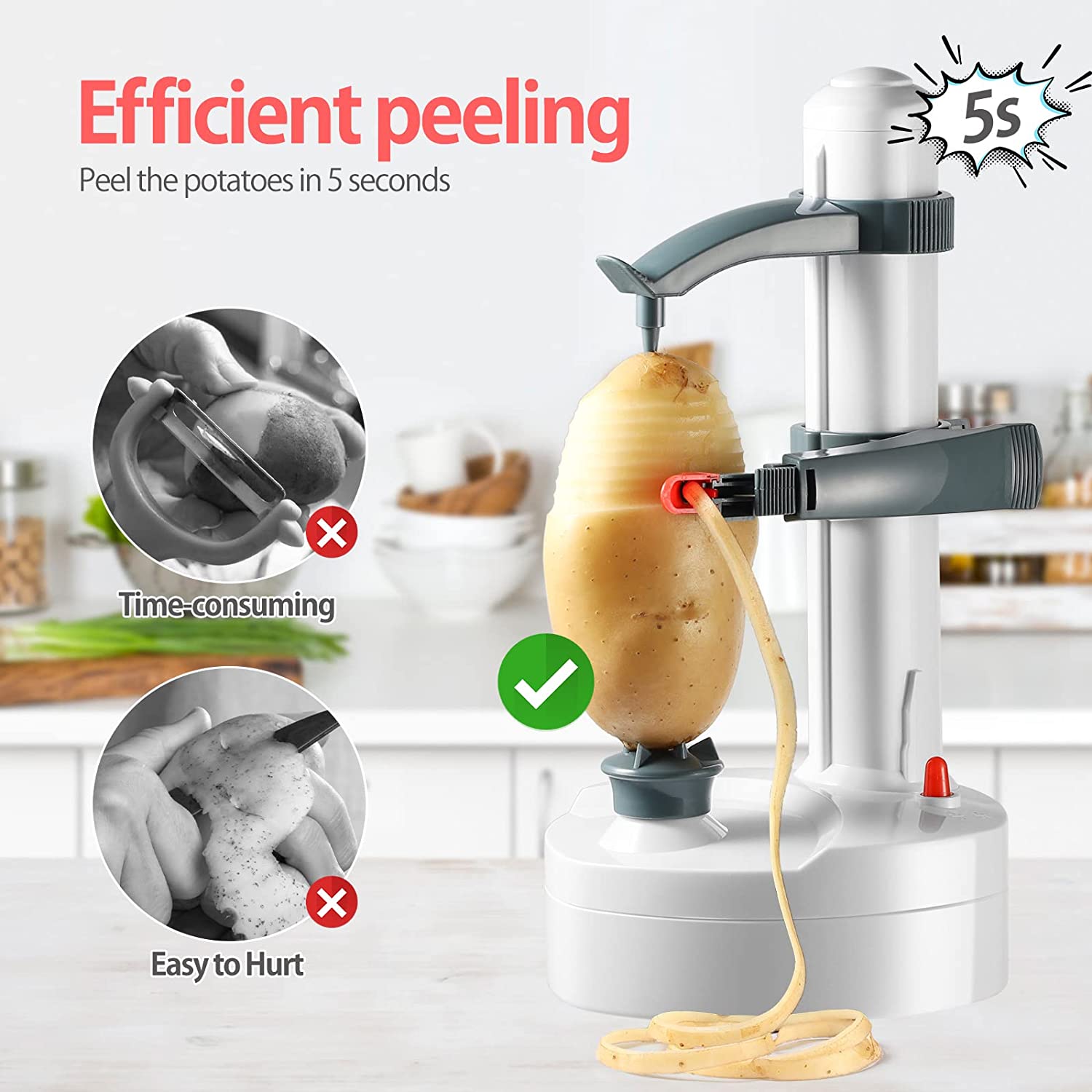 🎉Mother's Day Big Sale 50% Off - Electric Rotato Peeler
