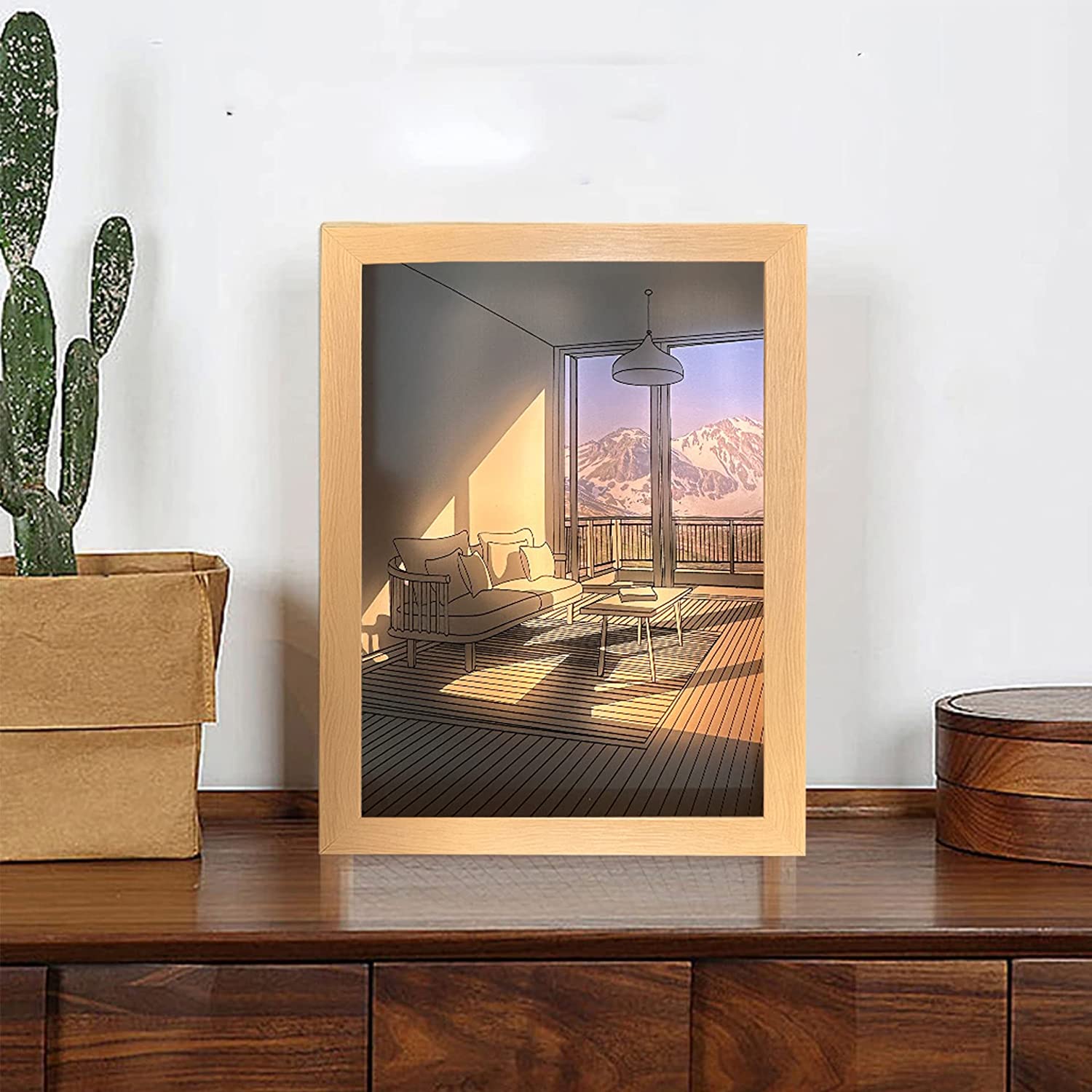 đ2023 New Decorate Sale 30% OFF - LZYoehinâ˘Decoration Lighting Painting LED Glowing Photo Frame