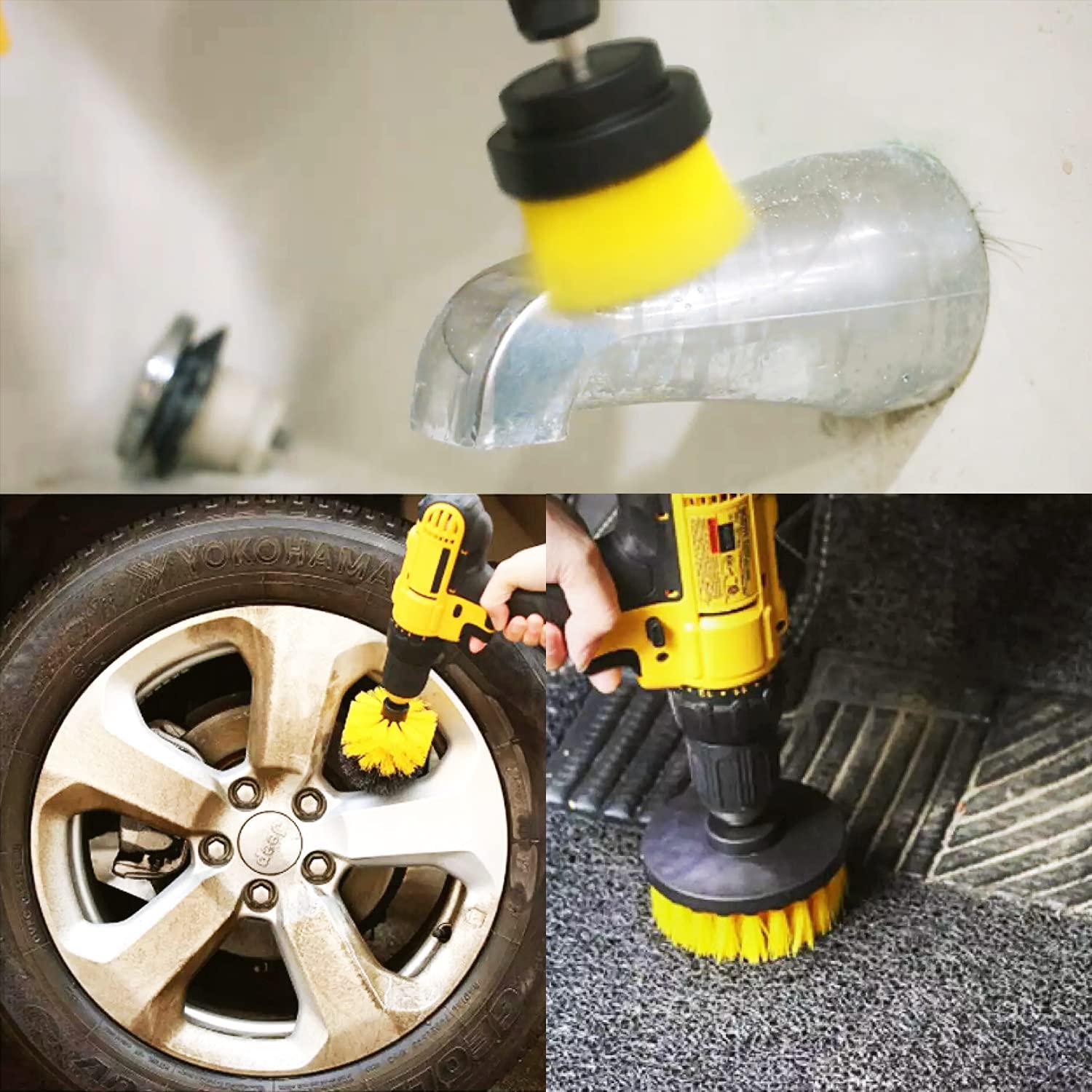 Drill Brush Pad Sponge Kit